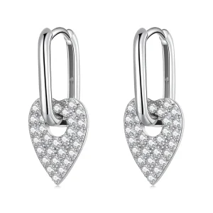 (image for) Pandora Style Love Party Hoop Earrings - BSE569