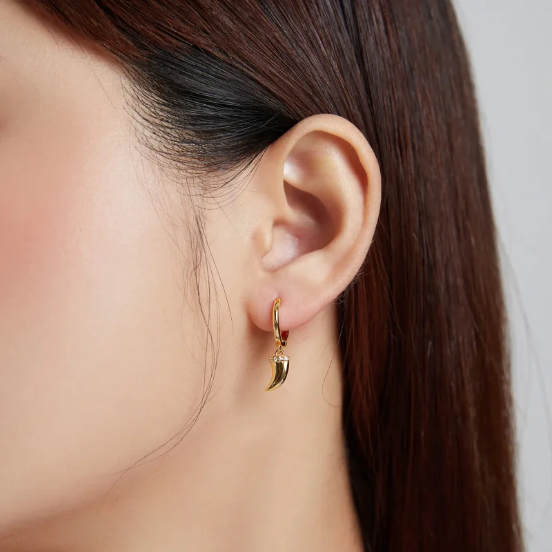 (image for) Pandora Style Mysterious Spain - Spike Hoop Earrings - SCE1144 - View 5