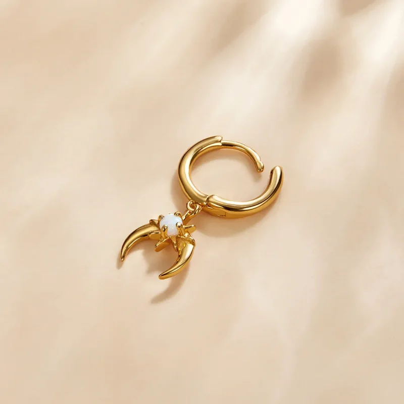 (image for) Pandora Style Mysterious Spain - Starburst Hoop Earrings - SCE1145 - View 2