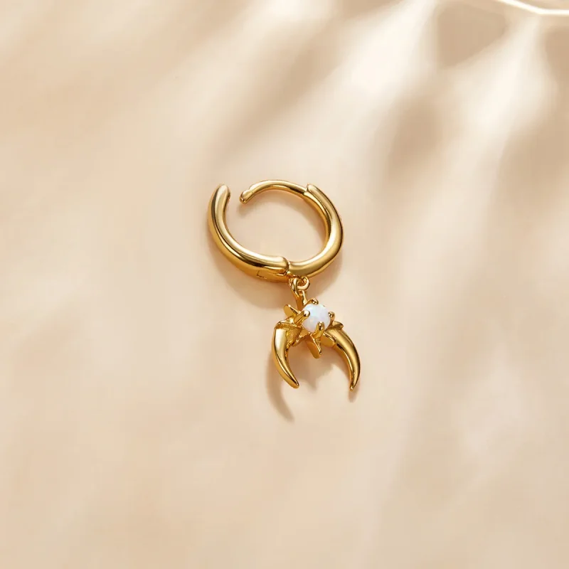 (image for) Pandora Style Mysterious Spain - Starburst Hoop Earrings - SCE1145 - View 3