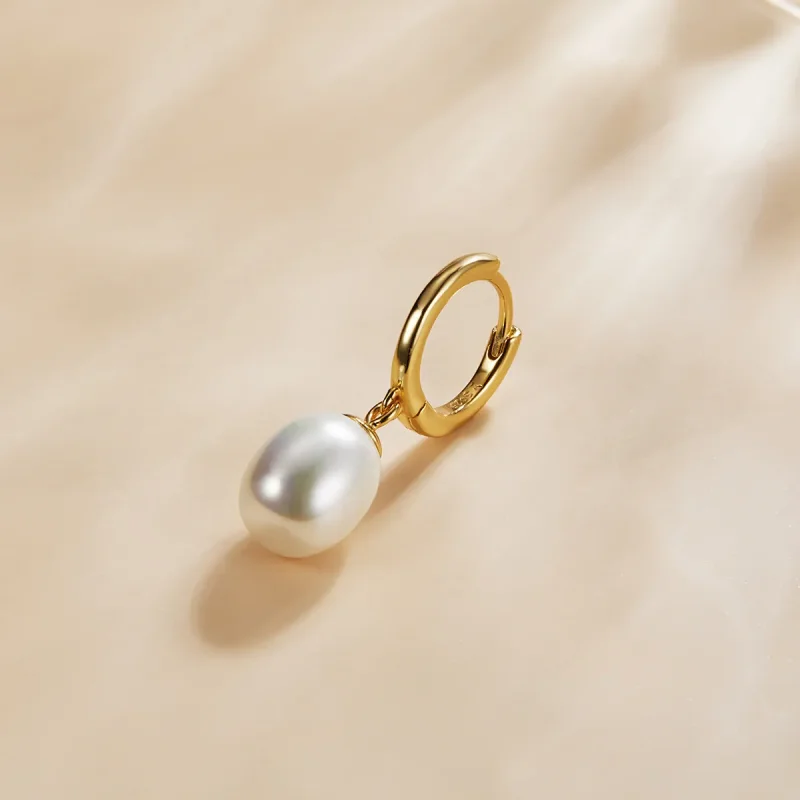 (image for) Pandora Style Mystic Spain - The Pearl Hoop Earrings - SCE1146 - View 3