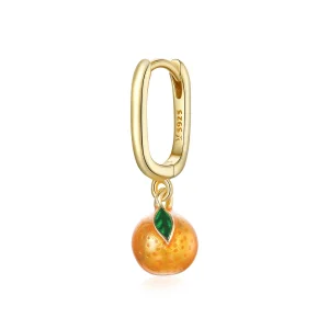 (image for) Pandora Style Orange Fun Hoop Earrings - SCE1078