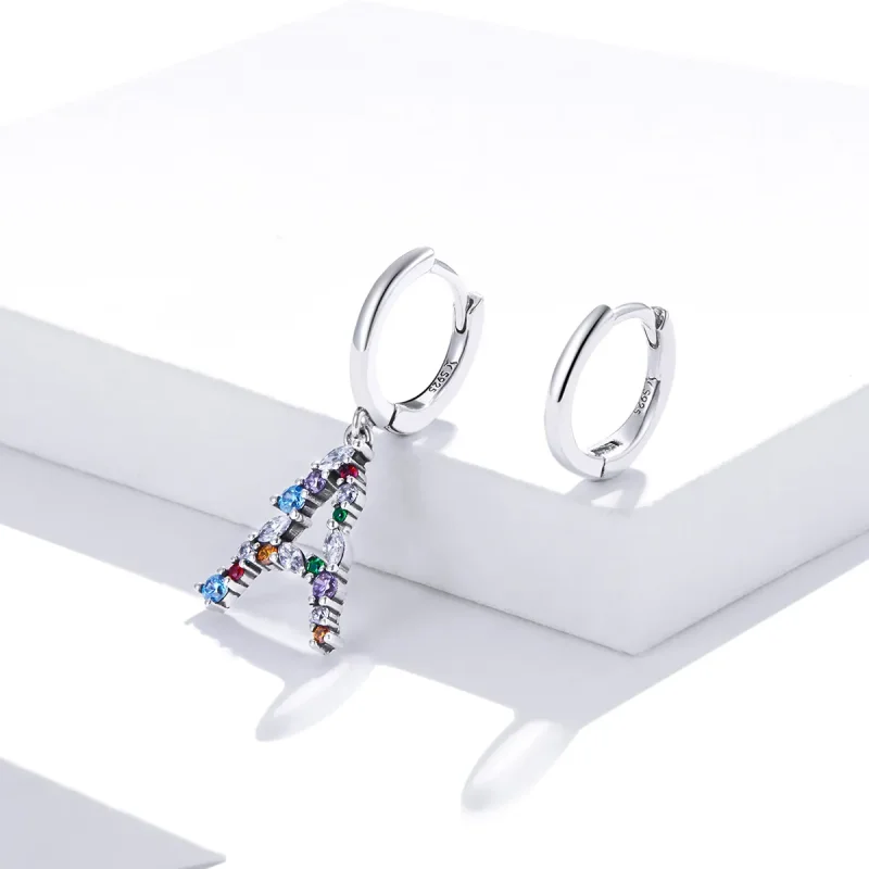 (image for) Pandora Style Romantic Girl Hoop Earrings - SCE1030 - View 4