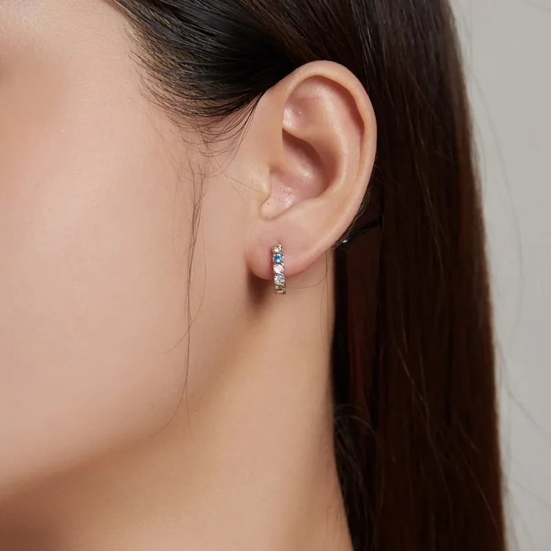 (image for) Pandora Style Shine Hoop Earrings - SCE1166-A - View 4