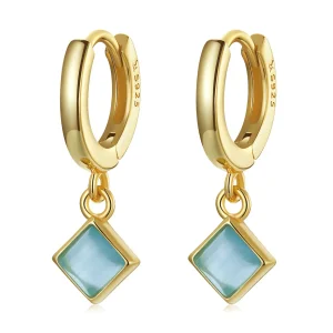 (image for) Pandora Style Simple Geometry Hoop Earrings - SCE1321