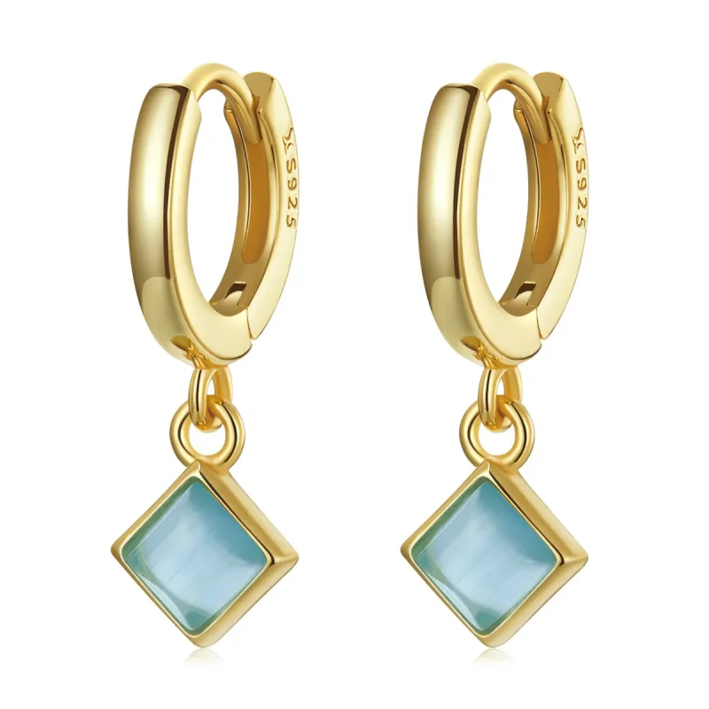 (image for) Pandora Style Simple Geometry Hoop Earrings - SCE1321