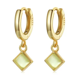 (image for) Pandora Style Simple Geometry Hoop Earrings - SCE1322