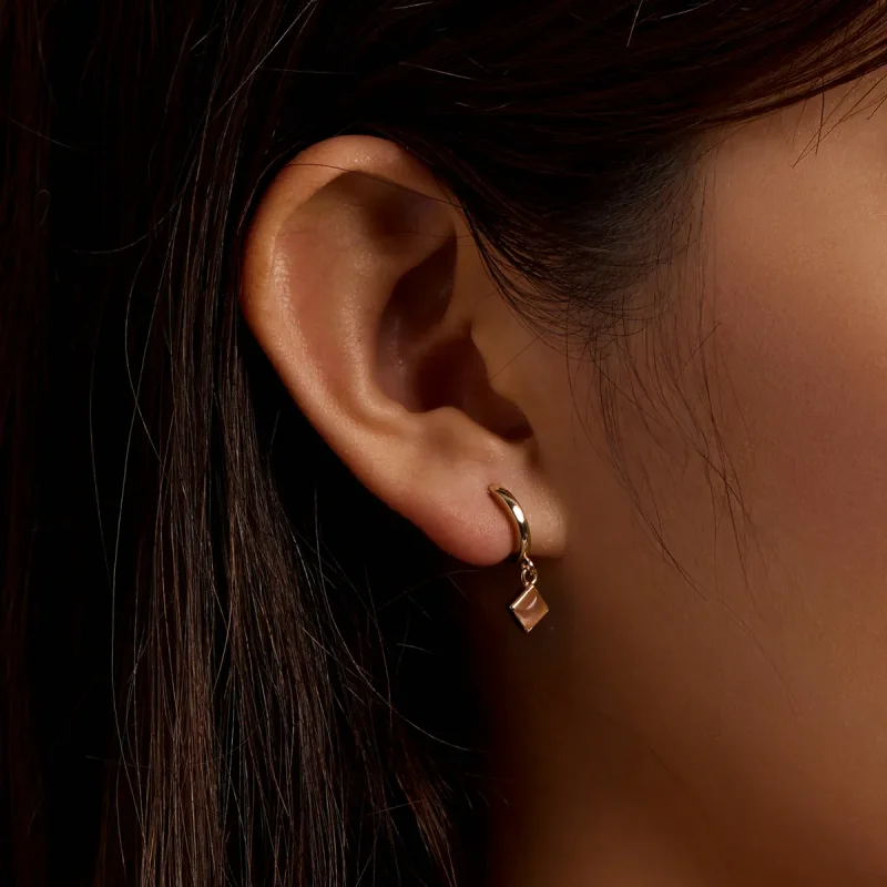 (image for) Pandora Style Simple Geometry Hoop Earrings - SCE1323 - View 5