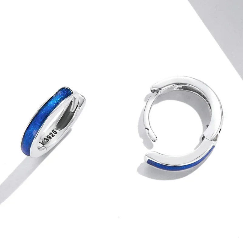 (image for) Pandora Style Simple Hoop Earrings - SCE1360 - View 4