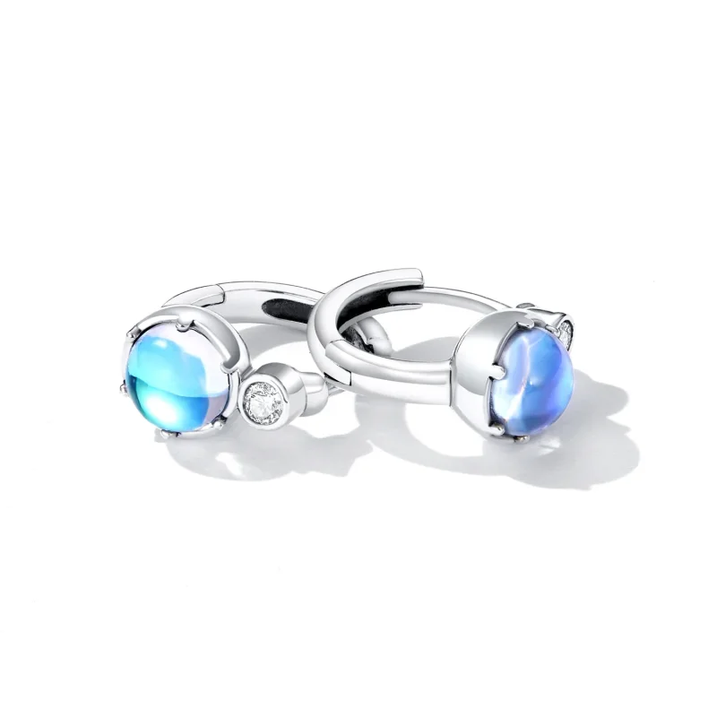 (image for) Pandora Style Simple Symphony Hoop Earrings - SCE1411 - View 4