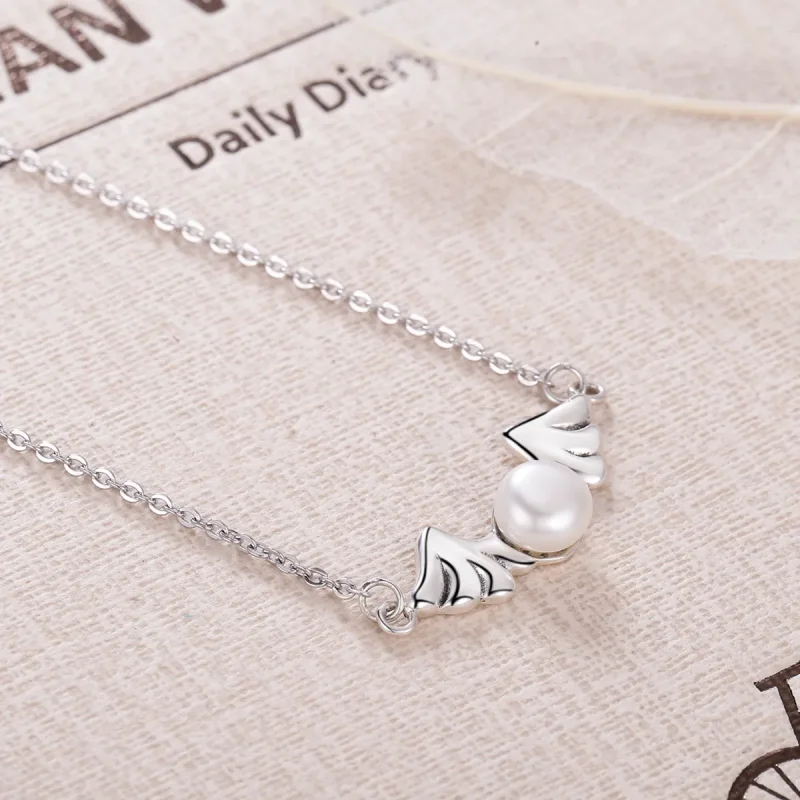 (image for) Pandora Style Angel Wings Necklace - VSN021 - View 5