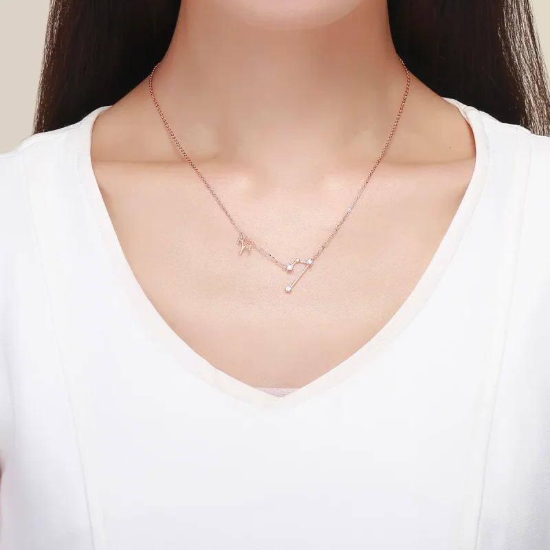 (image for) Pandora Style Aries Necklace - BSN023 - View 6