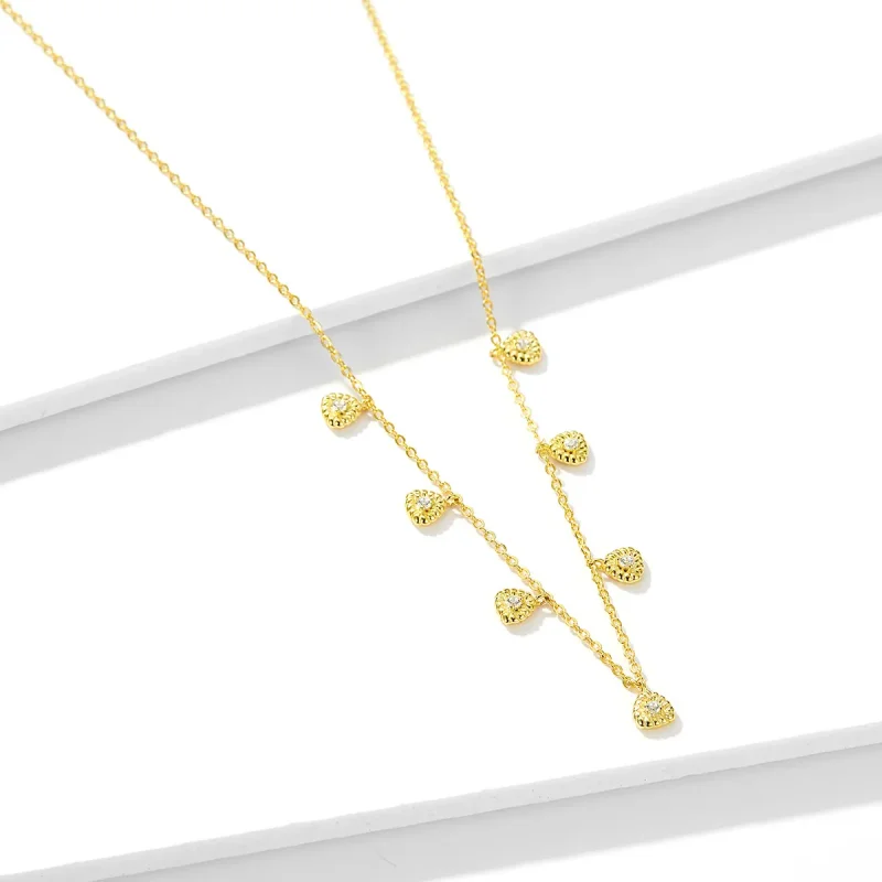 (image for) Pandora Style Braided Geometry Necklace - BSN136 - View 3