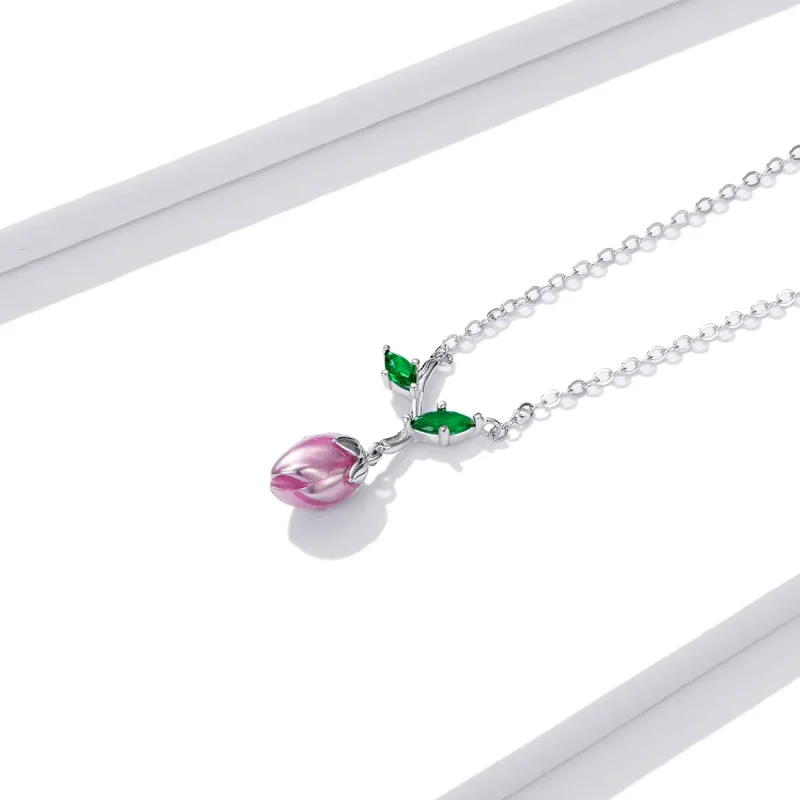 (image for) Pandora Style Budding Stamens Necklace - BSN214 - View 2