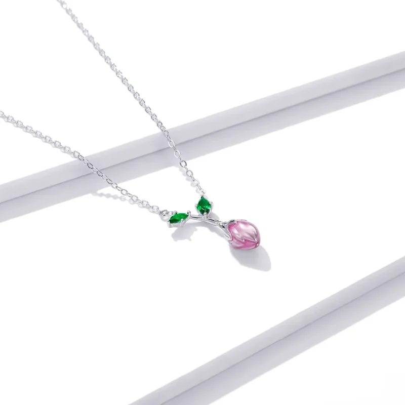 (image for) Pandora Style Budding Stamens Necklace - BSN214 - View 3