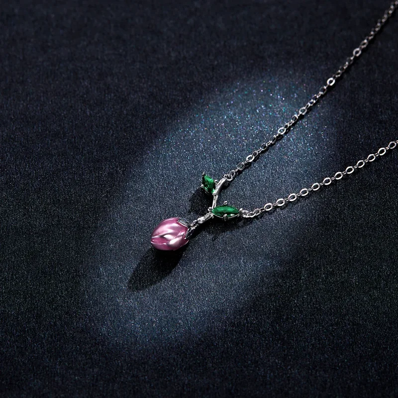 (image for) Pandora Style Budding Stamens Necklace - BSN214 - View 5