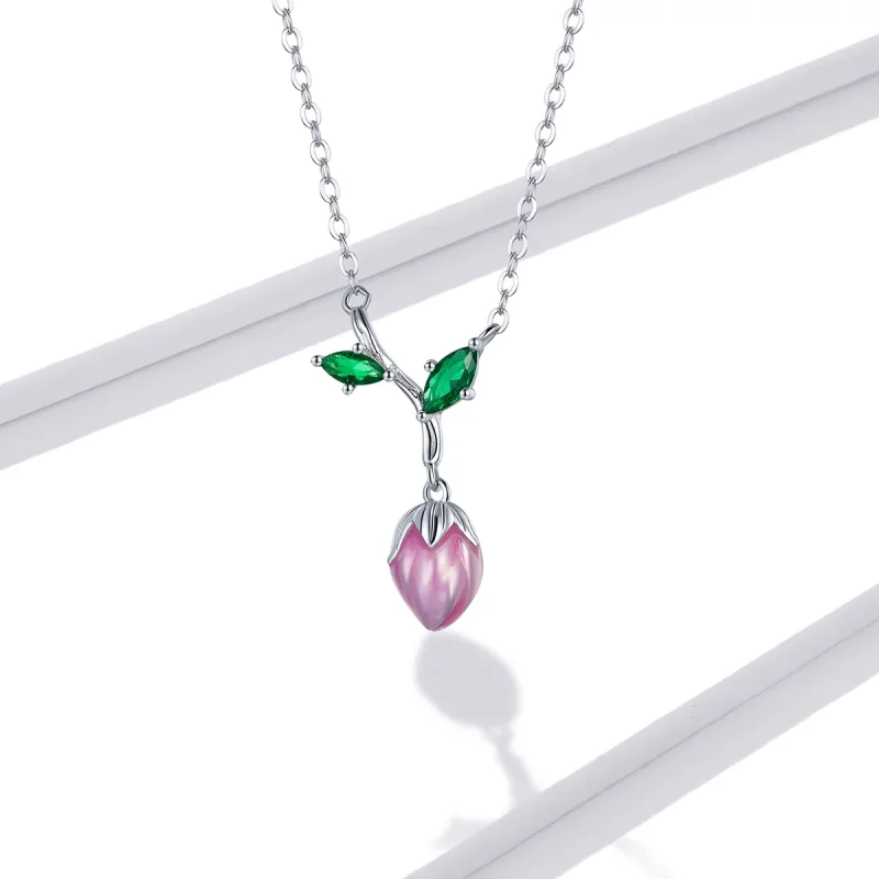 (image for) Pandora Style Budding Stamens Necklace - BSN214 - View 6