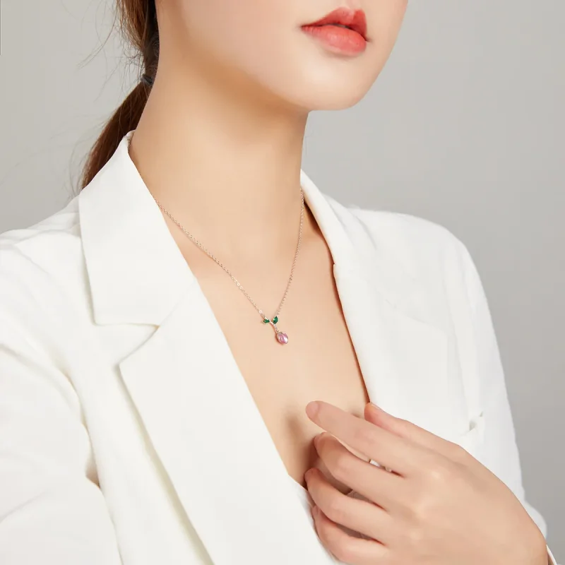 (image for) Pandora Style Budding Stamens Necklace - BSN214 - View 7
