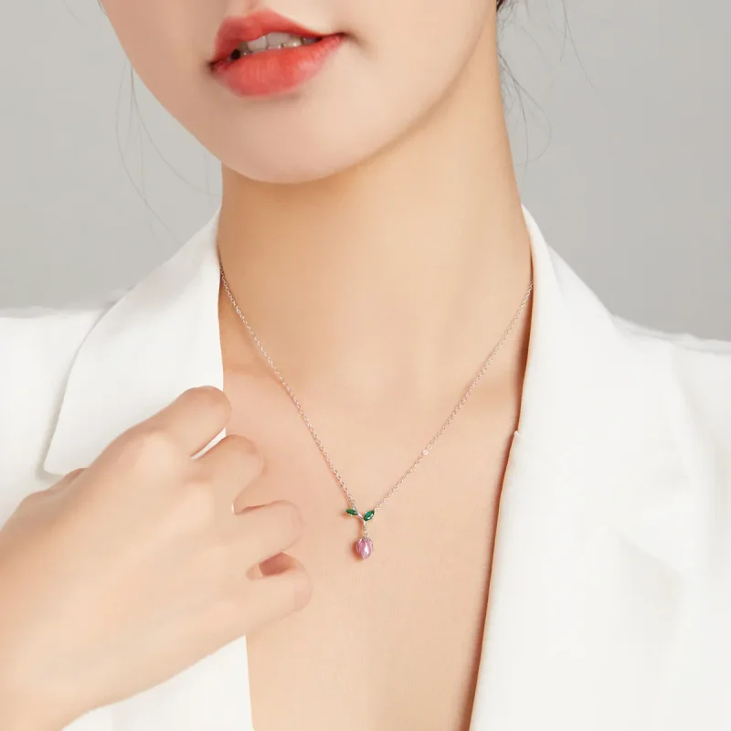 (image for) Pandora Style Budding Stamens Necklace - BSN214 - View 8