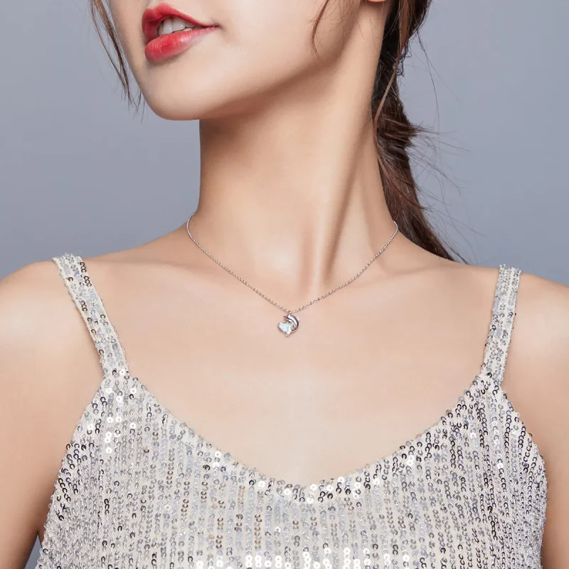 (image for) Pandora Style Dolphin Elf Necklace - SCN412 - View 8