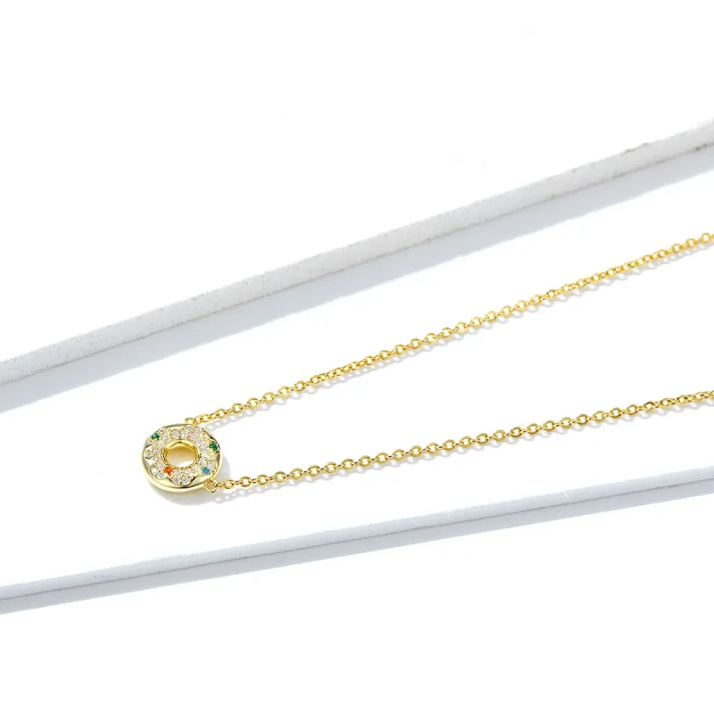 (image for) Pandora Style Donut Necklace - BSN118 - View 2