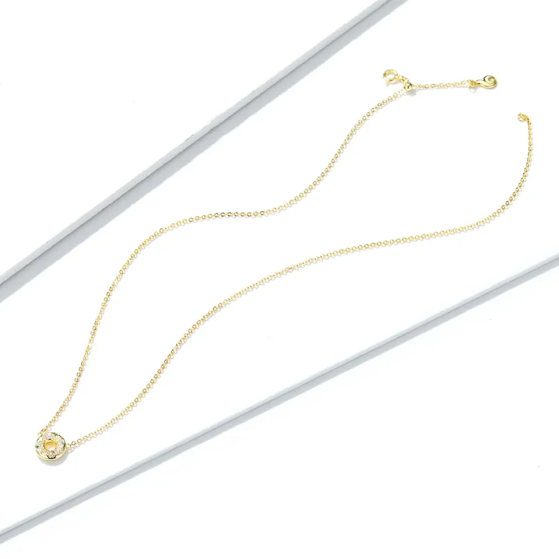 (image for) Pandora Style Donut Necklace - BSN118 - View 4