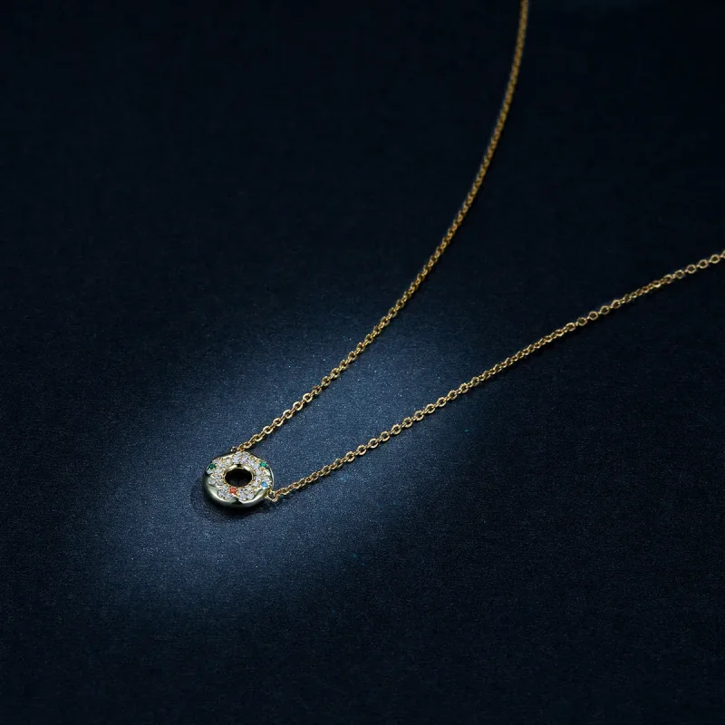 (image for) Pandora Style Donut Necklace - BSN118 - View 5