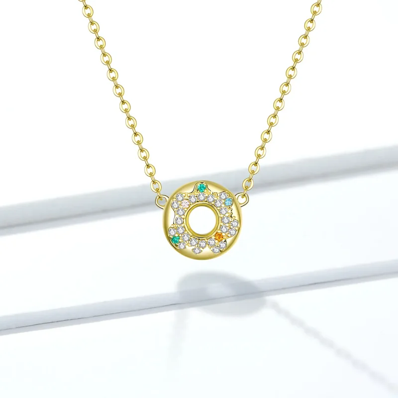 (image for) Pandora Style Donut Necklace - BSN118 - View 6