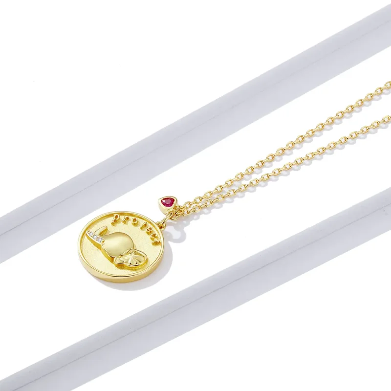 (image for) Pandora Style Elephant Relief Necklace - BSN173 - View 2