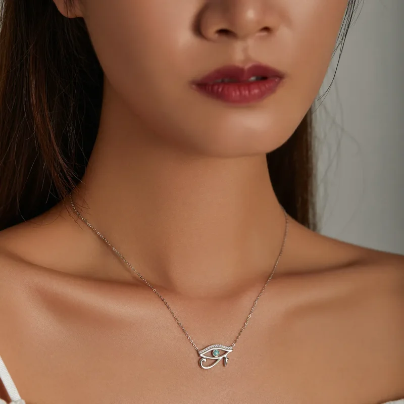 (image for) Pandora Style Eye of Horus Necklace - BSN241 - View 9