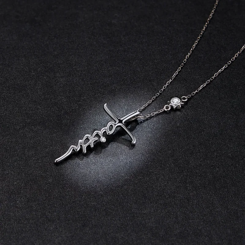 (image for) Pandora Style Faith of The Cross Necklace - BSN231 - View 6
