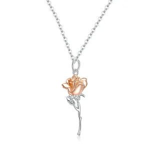 (image for) Pandora Style Graceful Rose Necklace - BSN190