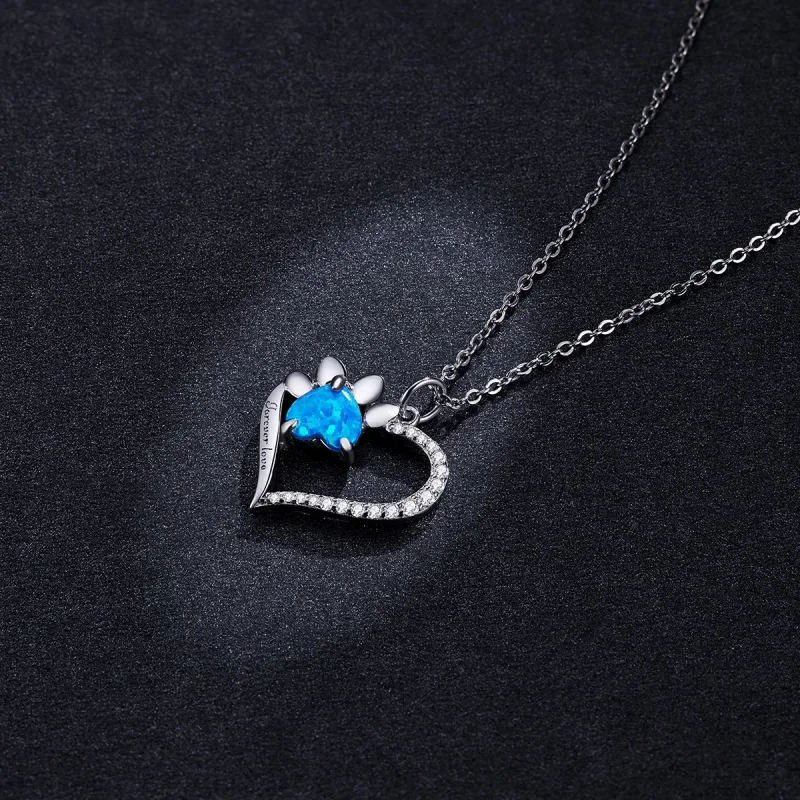 (image for) Pandora Style Heart Marks Necklace - BSN225 - View 6
