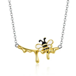 (image for) Pandora Style Honey and Bee Necklace - SCN460