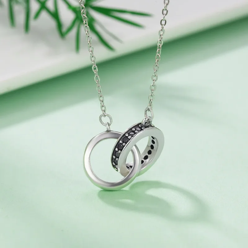 (image for) Pandora Style Hug Tightly Necklace - SCN147 - View 3