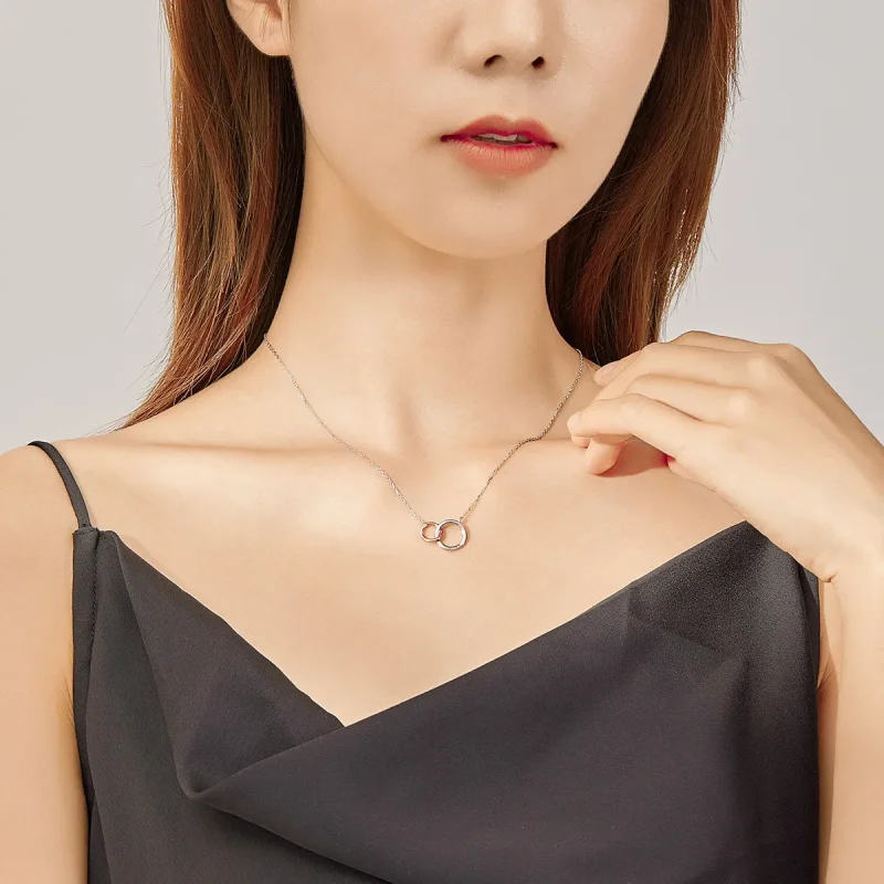 (image for) Pandora Style Infinite Love Necklace - BSN159 - View 6