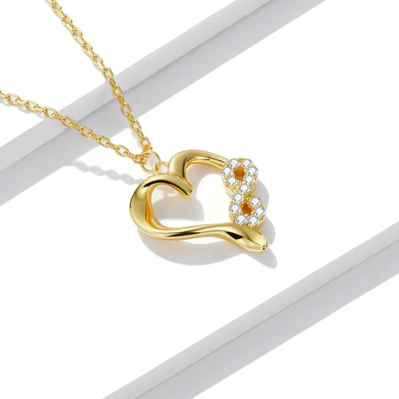 (image for) Pandora Style Infinite Love Necklace - BSN236 - View 2