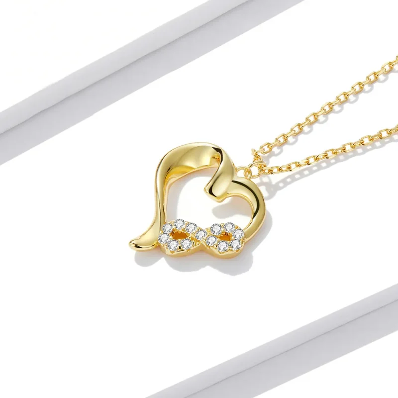 (image for) Pandora Style Infinite Love Necklace - BSN236 - View 3