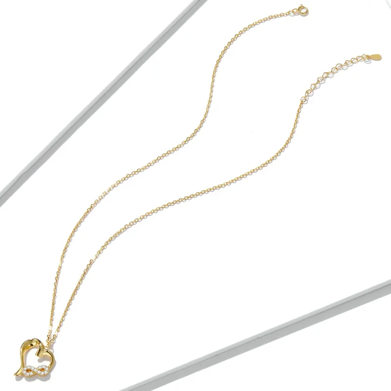 (image for) Pandora Style Infinite Love Necklace - BSN236 - View 4