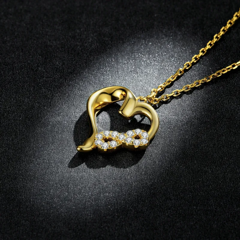 (image for) Pandora Style Infinite Love Necklace - BSN236 - View 5