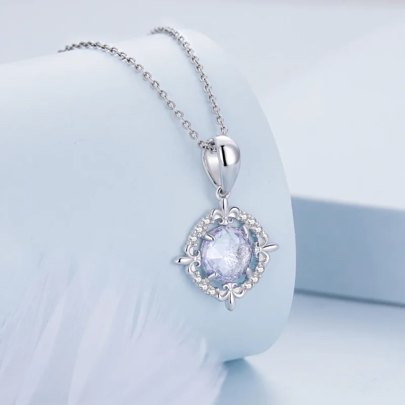 (image for) Pandora Style Iris Necklace Pendant - BSC626 - View 2
