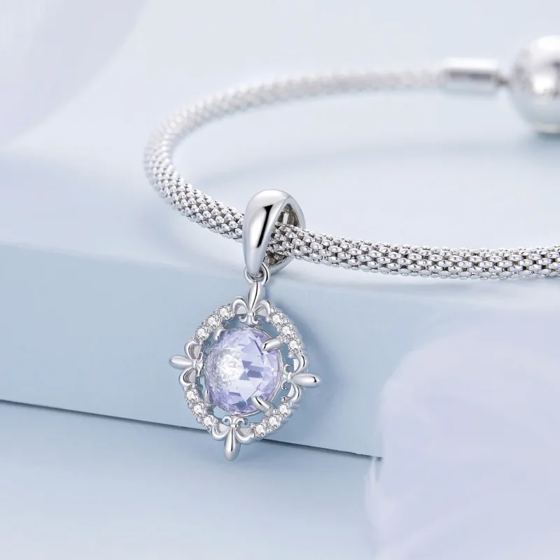 (image for) Pandora Style Iris Necklace Pendant - BSC626 - View 3