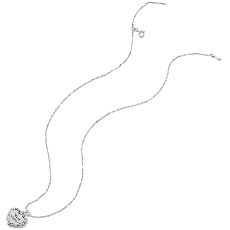 (image for) Pandora Style Lace Love Necklace - SCN470 - View 4