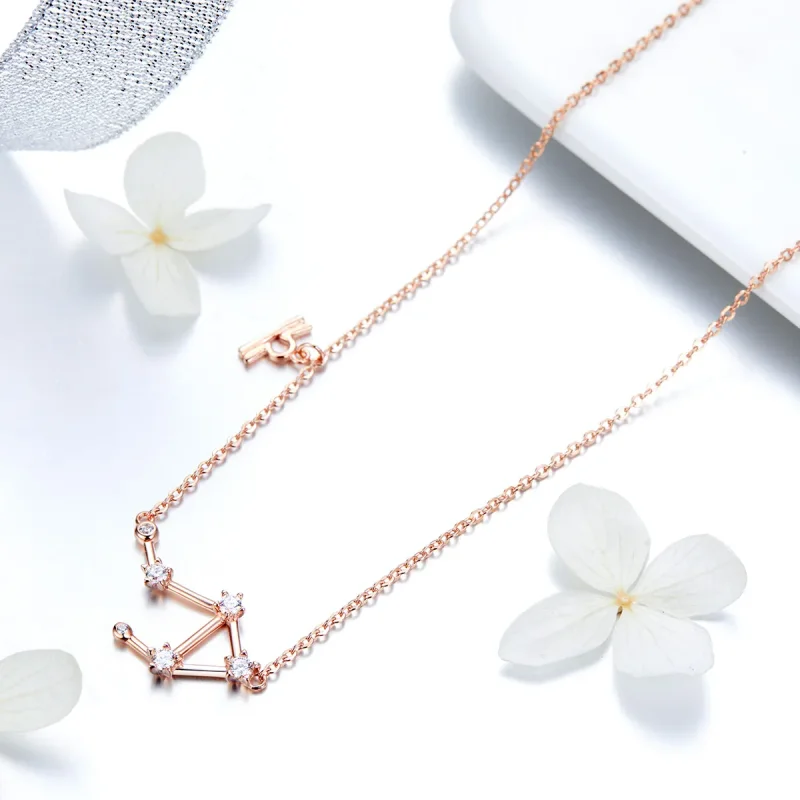 (image for) Pandora Style Libra Necklace - BSN022 - View 3