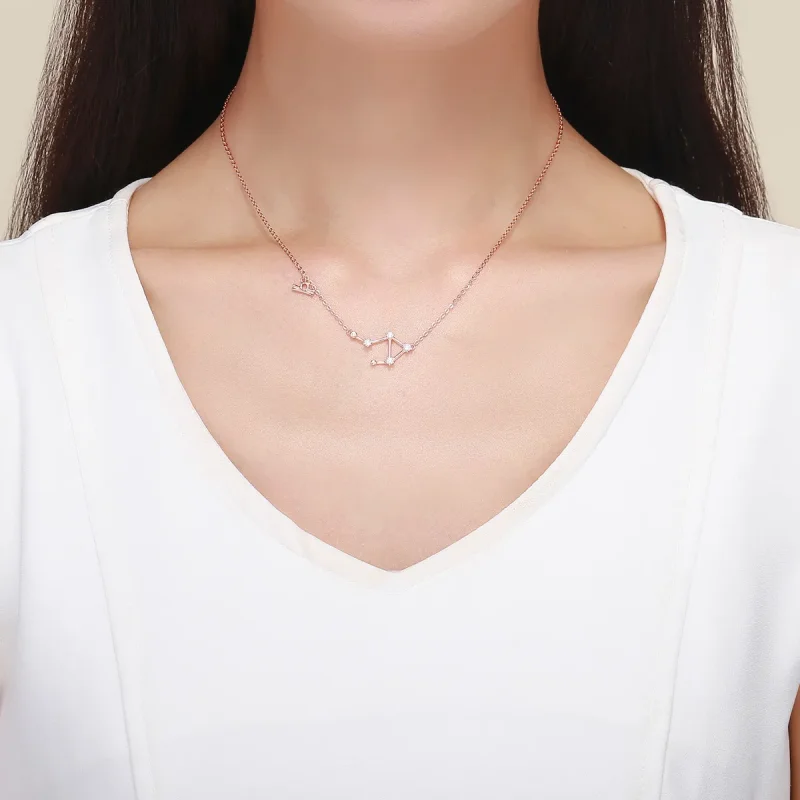 (image for) Pandora Style Libra Necklace - BSN022 - View 6