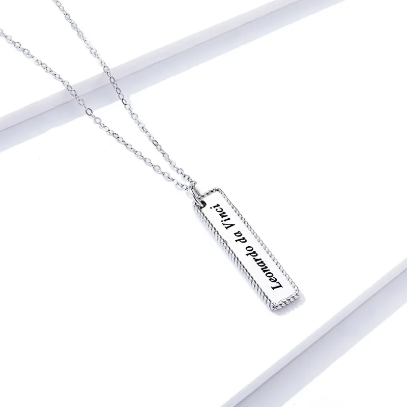 (image for) Pandora Style Life well spent is long Necklace - BSN167 - View 3