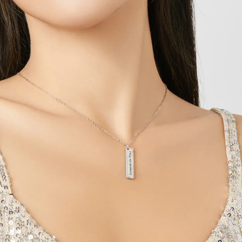 (image for) Pandora Style Life well spent is long Necklace - BSN167 - View 9