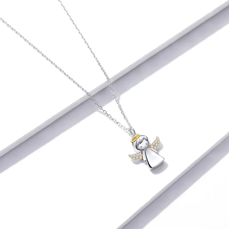 (image for) Pandora Style Little Angel Necklace - BSN186 - View 4
