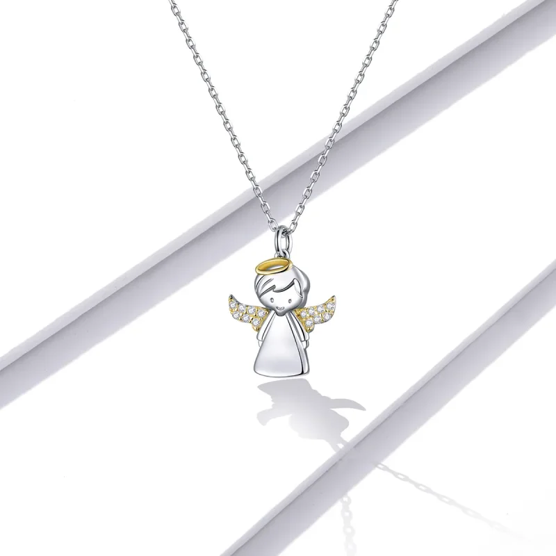 (image for) Pandora Style Little Angel Necklace - BSN186 - View 5