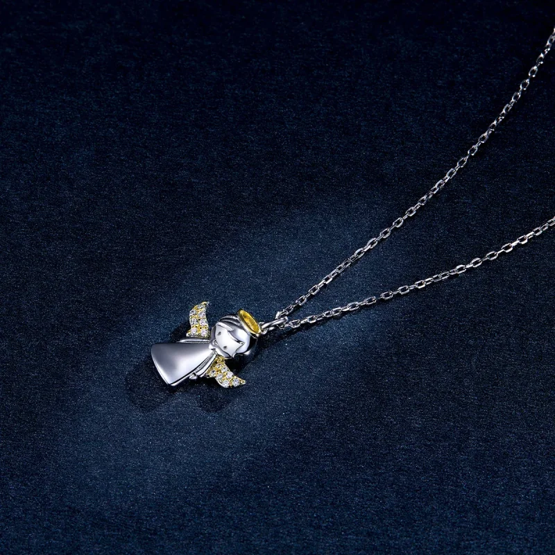 (image for) Pandora Style Little Angel Necklace - BSN186 - View 6